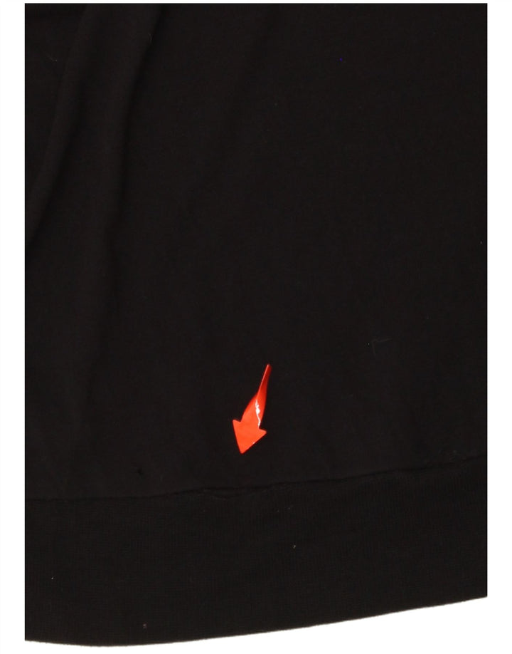 DESIGUAL Damska bluzka oversize z grafiką UK 16, duża, czarna