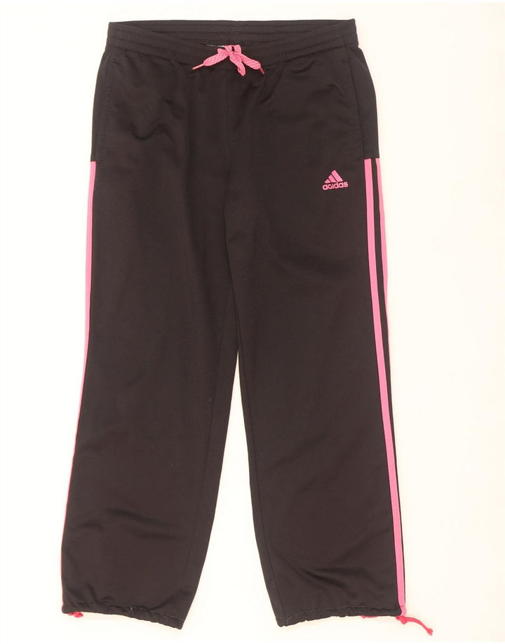 Adidas damski graficzny pełny dres UK 12/14 średni czarny poliester