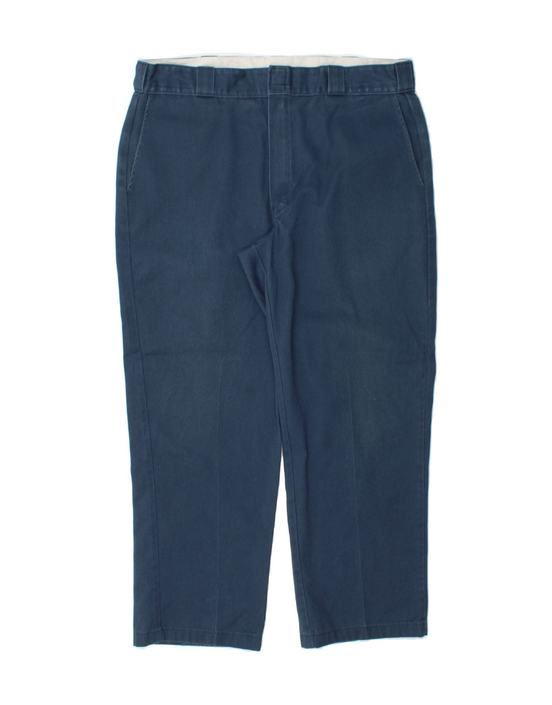 DICKIES Mens Slim Chino Trousers W38 L29 Blue Polyester Vintage Dickies and Second-Hand Dickies from Messina Hembry 