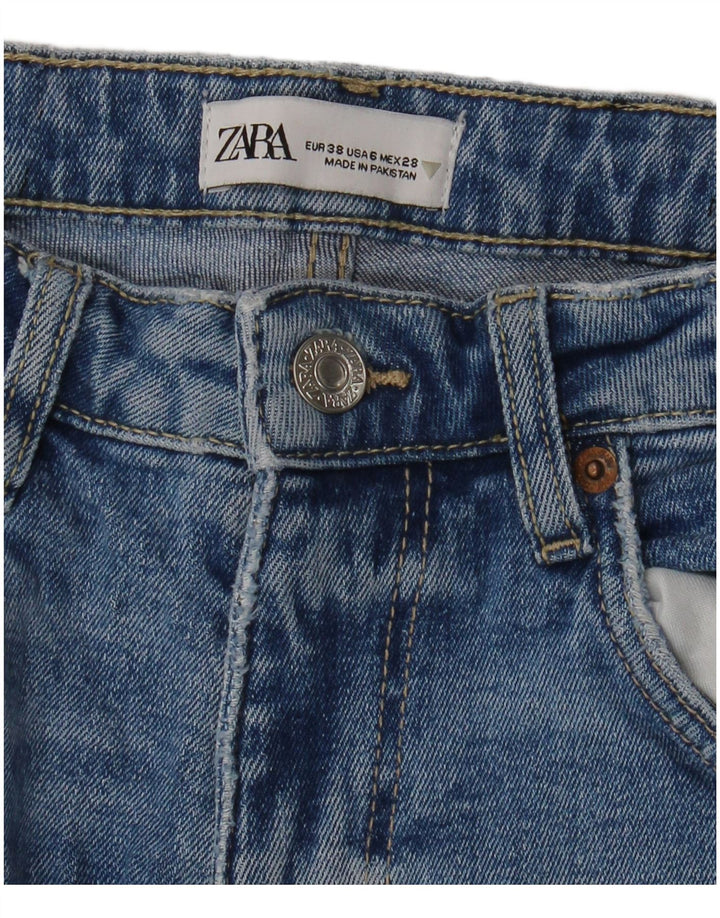 Dżinsy damskie Zara Cropped EU 38 Small W28 L25 Niebieskie