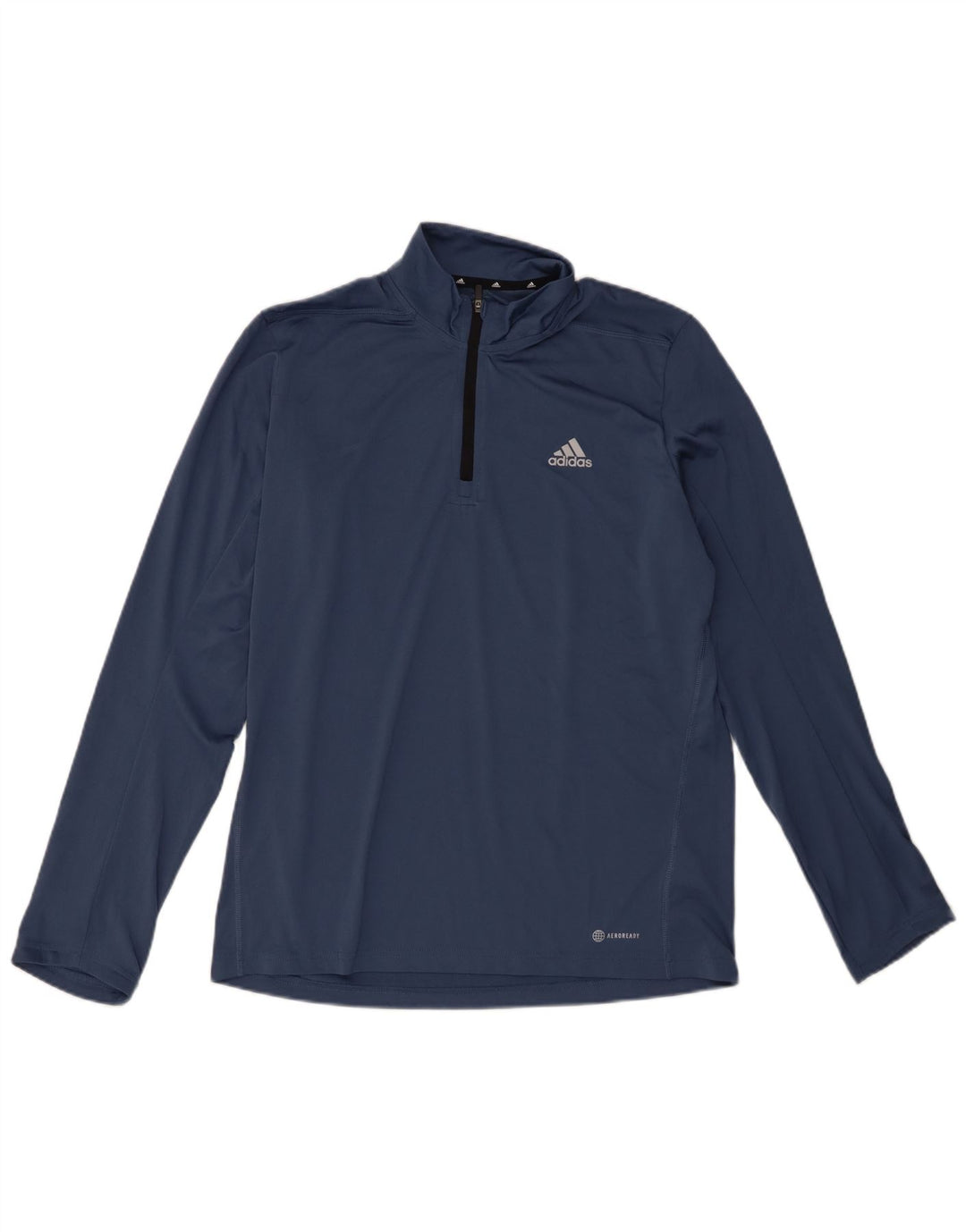 Dres męski Adidas Aeroready z zamkiem błyskawicznym na szyi, średni granatowy