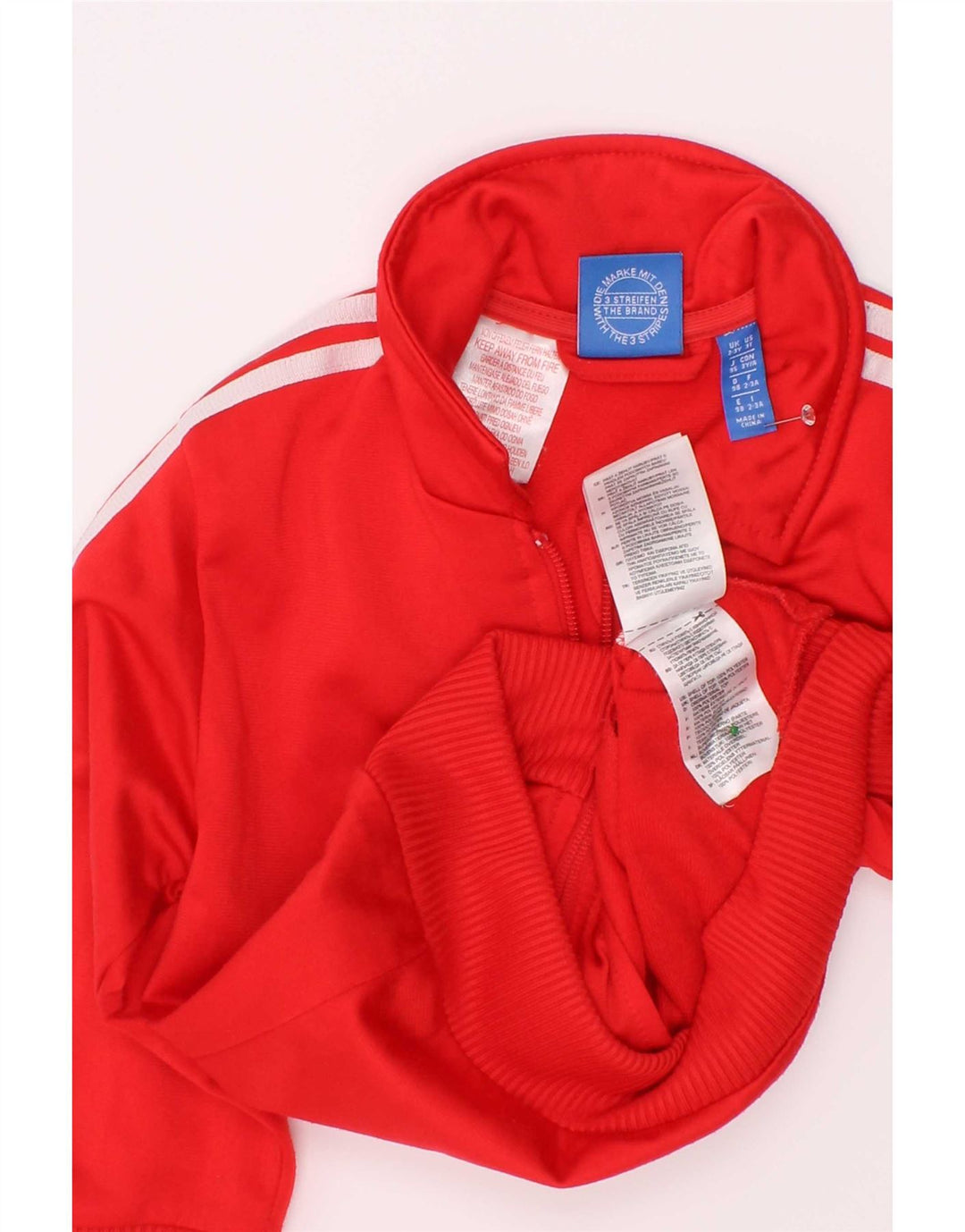 Chłopięca bluza dresowa Adidas z grafiką, 2-3 lata, czerwona, poliester