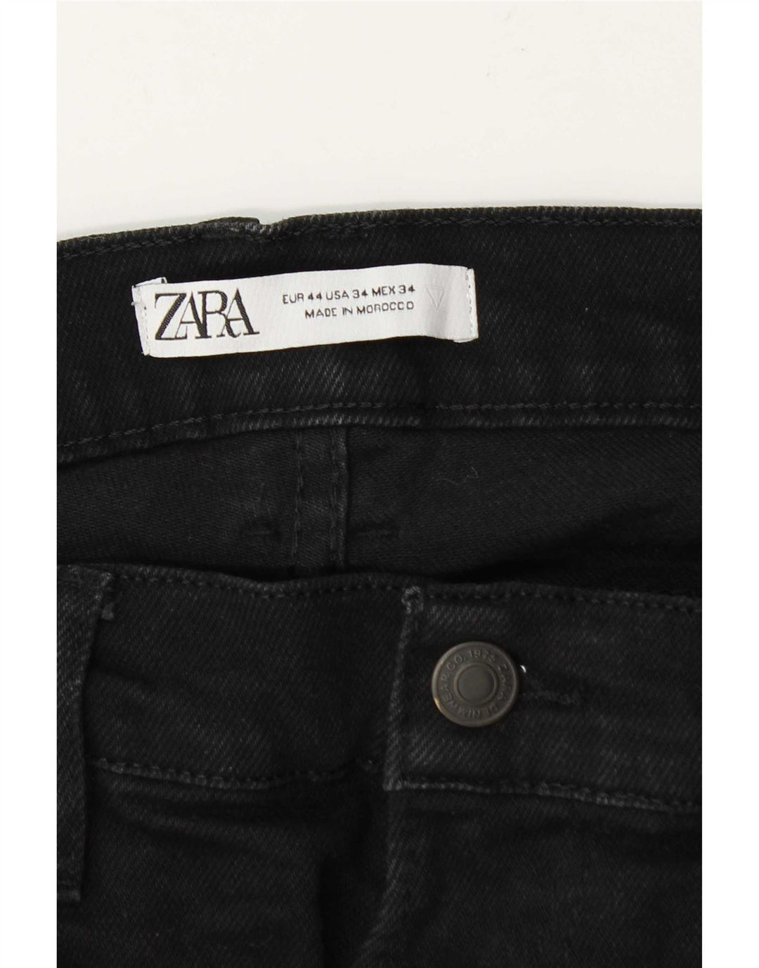 Męskie jeansy slim fit Zara EU 44 Large W34 L31 Black