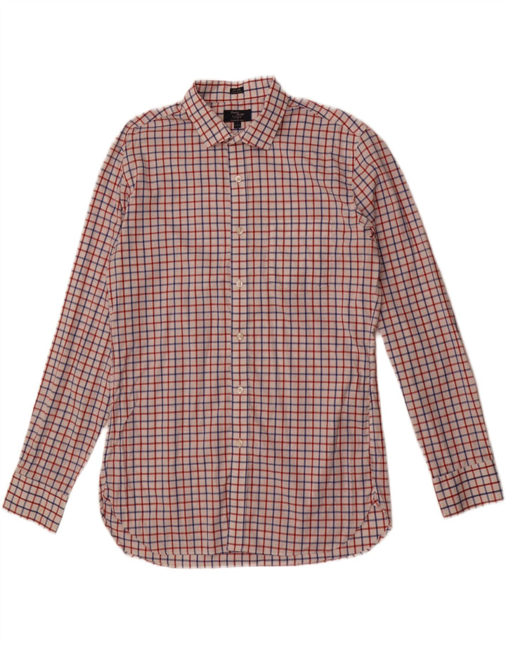 Męska koszula J. Crew Thompson, rozmiar 16 16 1/2, duża biała kratka