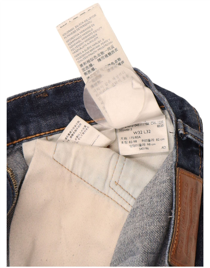 Męskie jeansy LEVI'S 511 Slim W32 L30 Granatowa bawełna