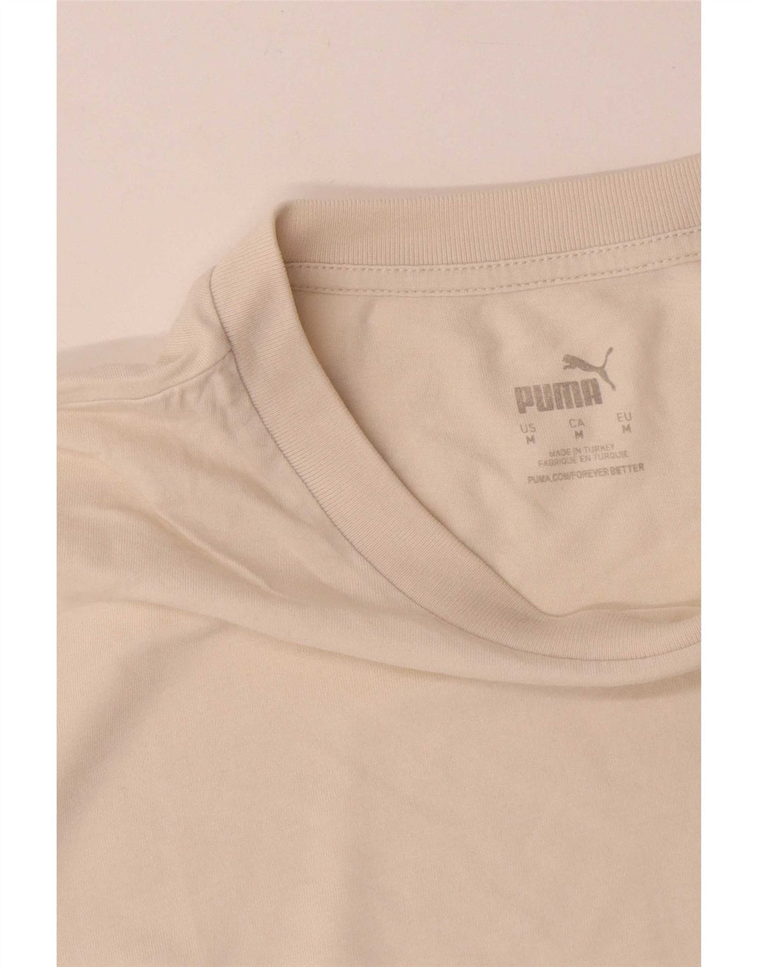 Męska koszulka Puma Top Medium Off White Cotton