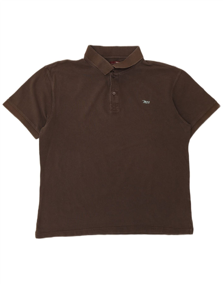 Męska koszulka polo Marlboro Classics 2XL, brązowa, bawełniana