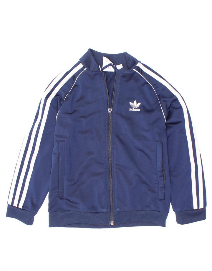 Kurtka chłopięca Adidas Dresowa Top 6-7 Lat Granatowa Poliester