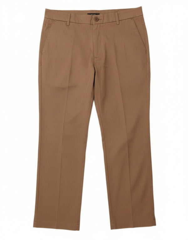 Damskie proste spodnie Lee ze średnim stanem US 18 2XL W40 L29 beżowe