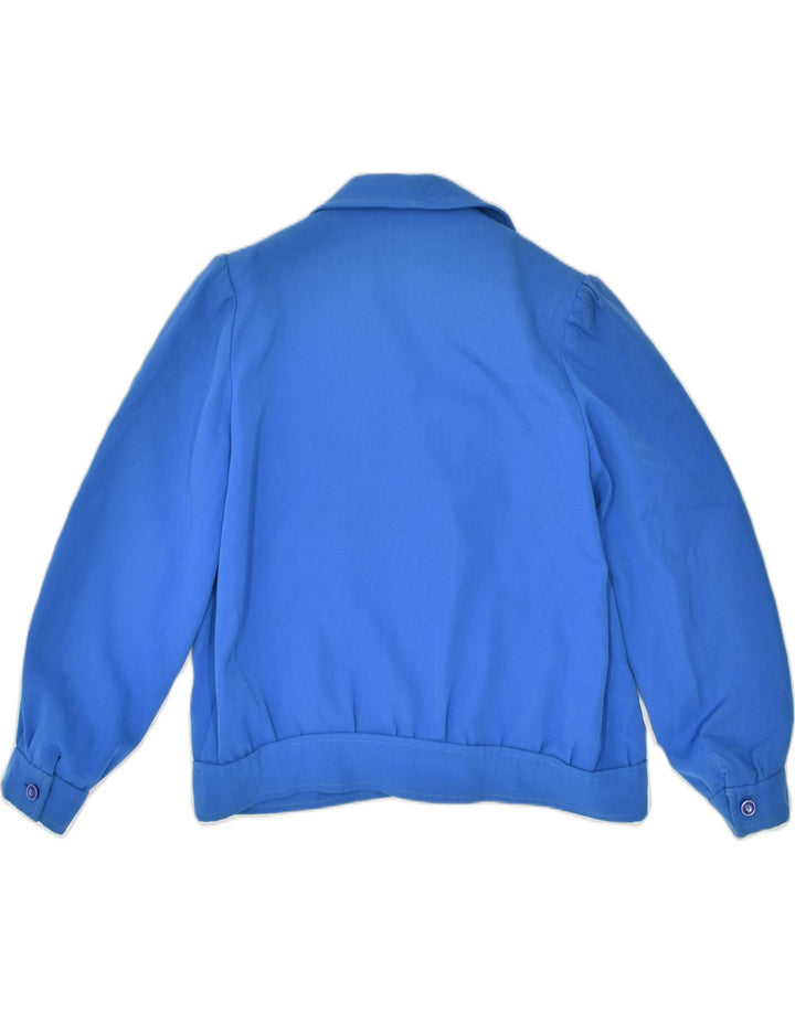 VINTAGE Womens 3 Button Blazer Jacket UK 14 Large Blue | Vintage | Thrift | Second-Hand | Used Clothing | Messina Hembry 