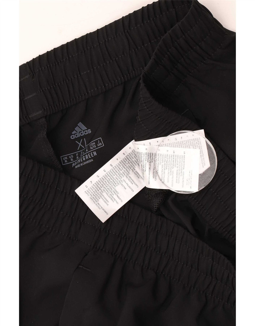Męskie spodnie dresowe Adidas XL, czarne, poliestrowe