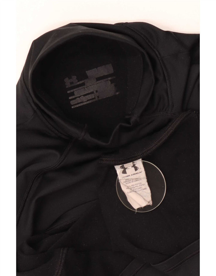 Damski top graficzny Under Armour z długim rękawem, UK 4 XS, czarny poliester