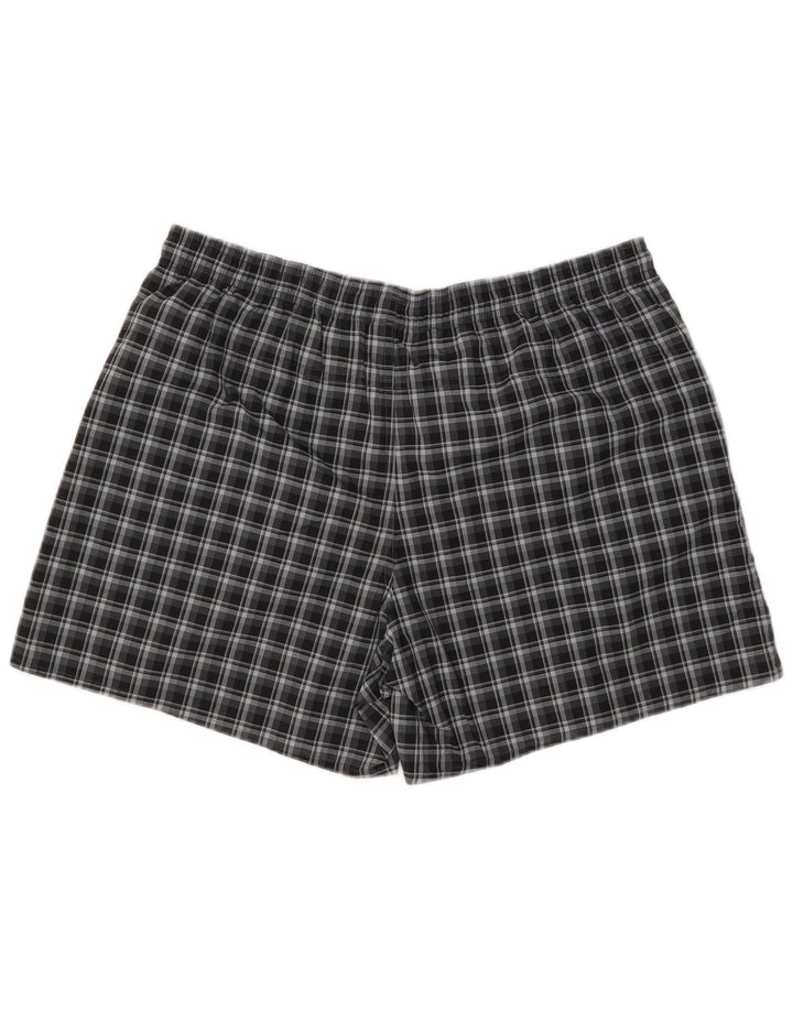 Męskie spodenki kąpielowe Adidas XL granatowe, poliestrowe w kratę