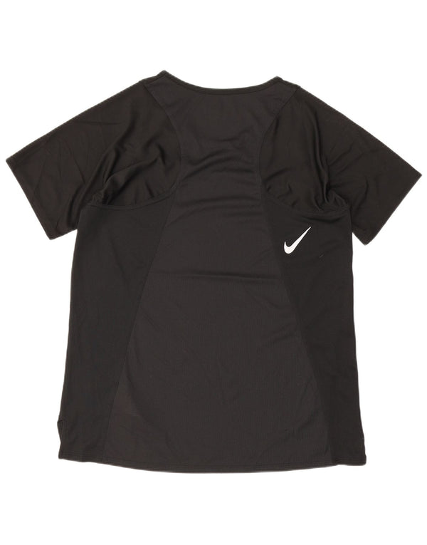 Damska koszulka Nike Dri Fit Top UK 10, mała, czarna, poliester