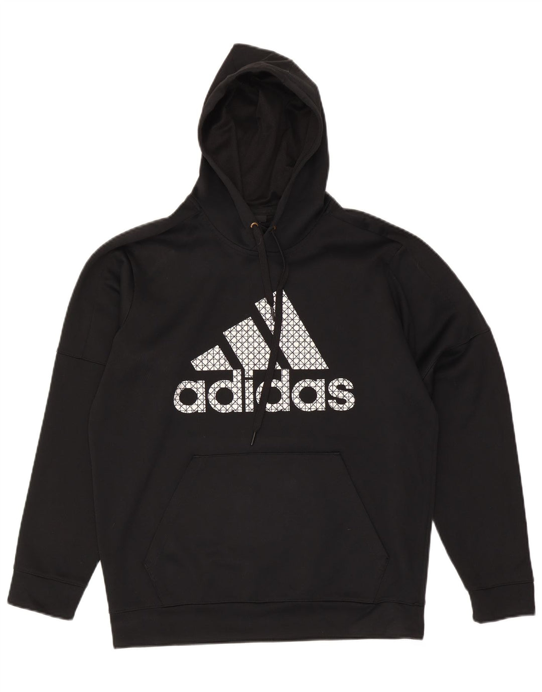 Adidas Męski sweter z kapturem Climawarm Graphic, duży, czarny poliester