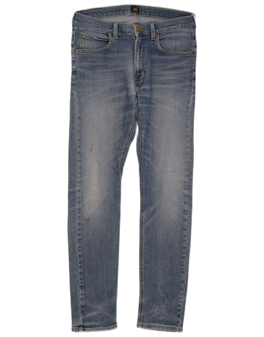 Lee Męskie Luke Slim Jeans W32 L32 Niebieskie bawełniane