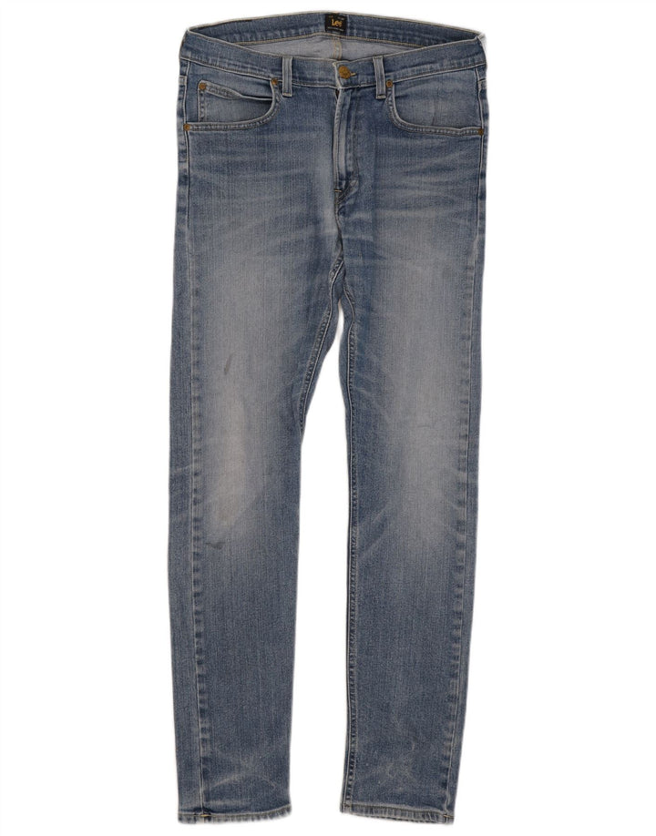 Lee Męskie Luke Slim Jeans W32 L32 Niebieskie bawełniane