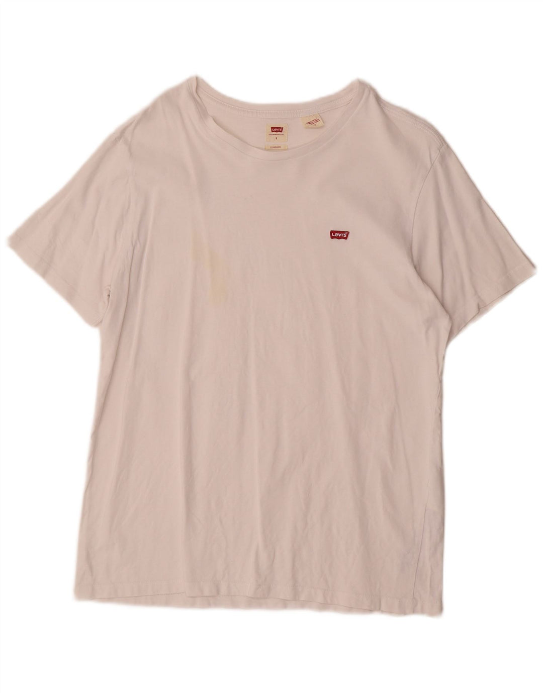 Męski standardowy T-shirt Levi's, duży, biały, bawełniany