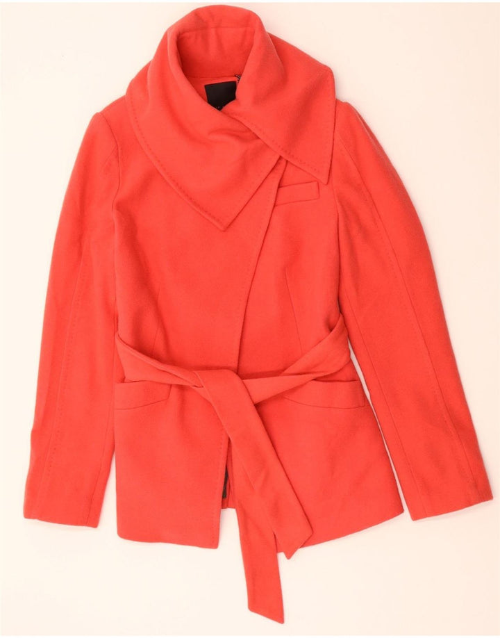 TED BAKER Womens Bomber Jacket Size 2 Small Red Wool Vintage Ted Baker and Second-Hand Ted Baker from Messina Hembry 