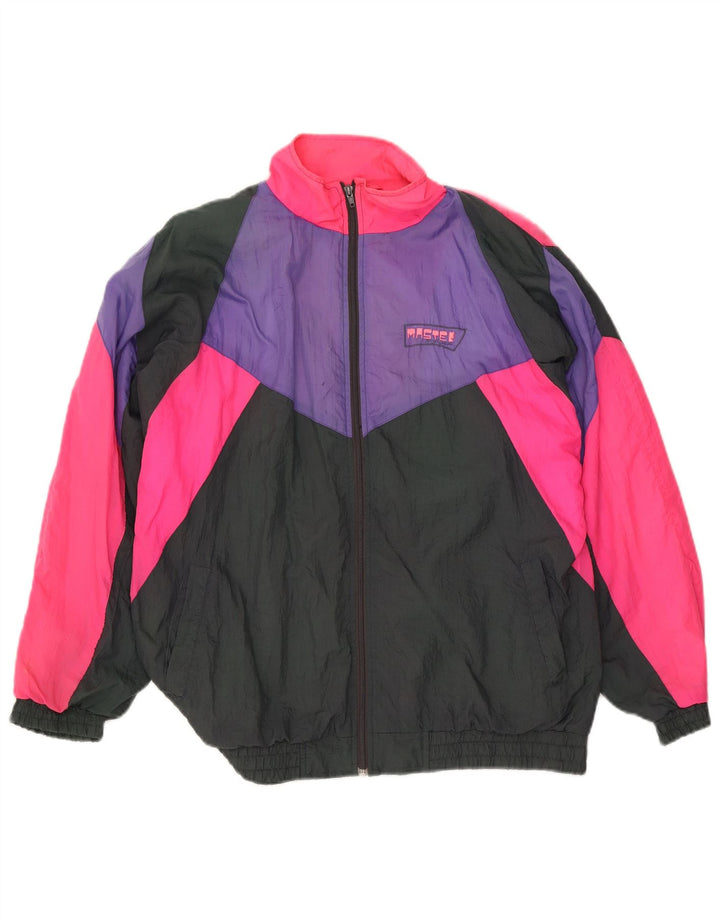 Męska kurtka dresowa Master, średnia, wielobarwna, z blokami kolorów, poliamid