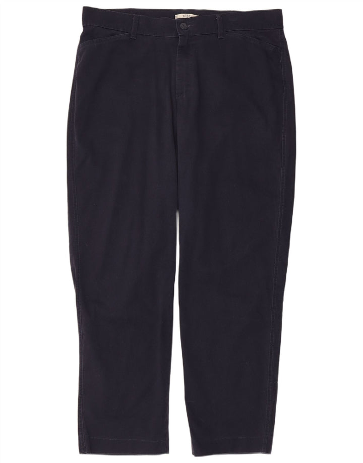 Damskie proste spodnie LEE US 18 2XL W40 L31 Granatowa bawełna