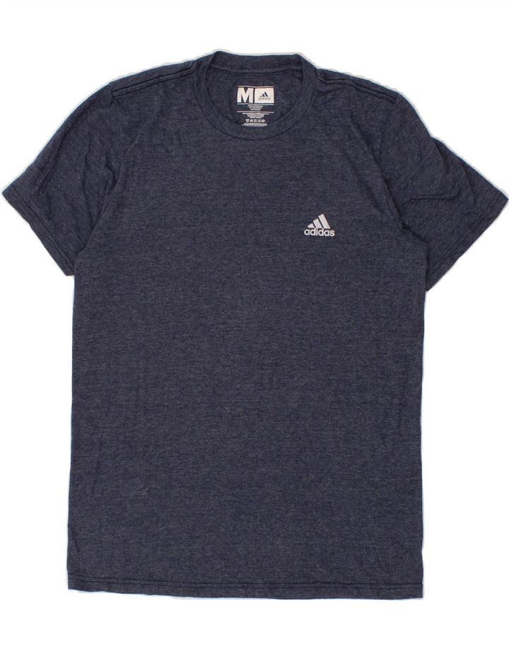 ADIDAS Mens T-Shirt Top Medium Navy Blue Cotton Vintage Adidas and Second-Hand Adidas from Messina Hembry 