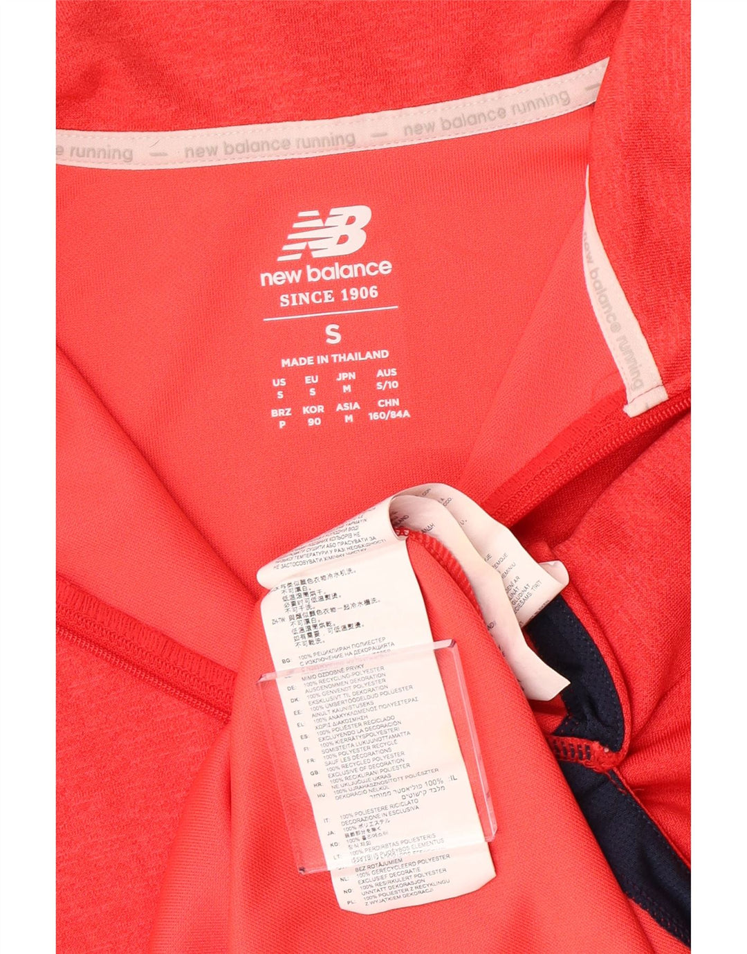Damski dres z grafiką NEW BALANCE Top UK 10 Small Orange