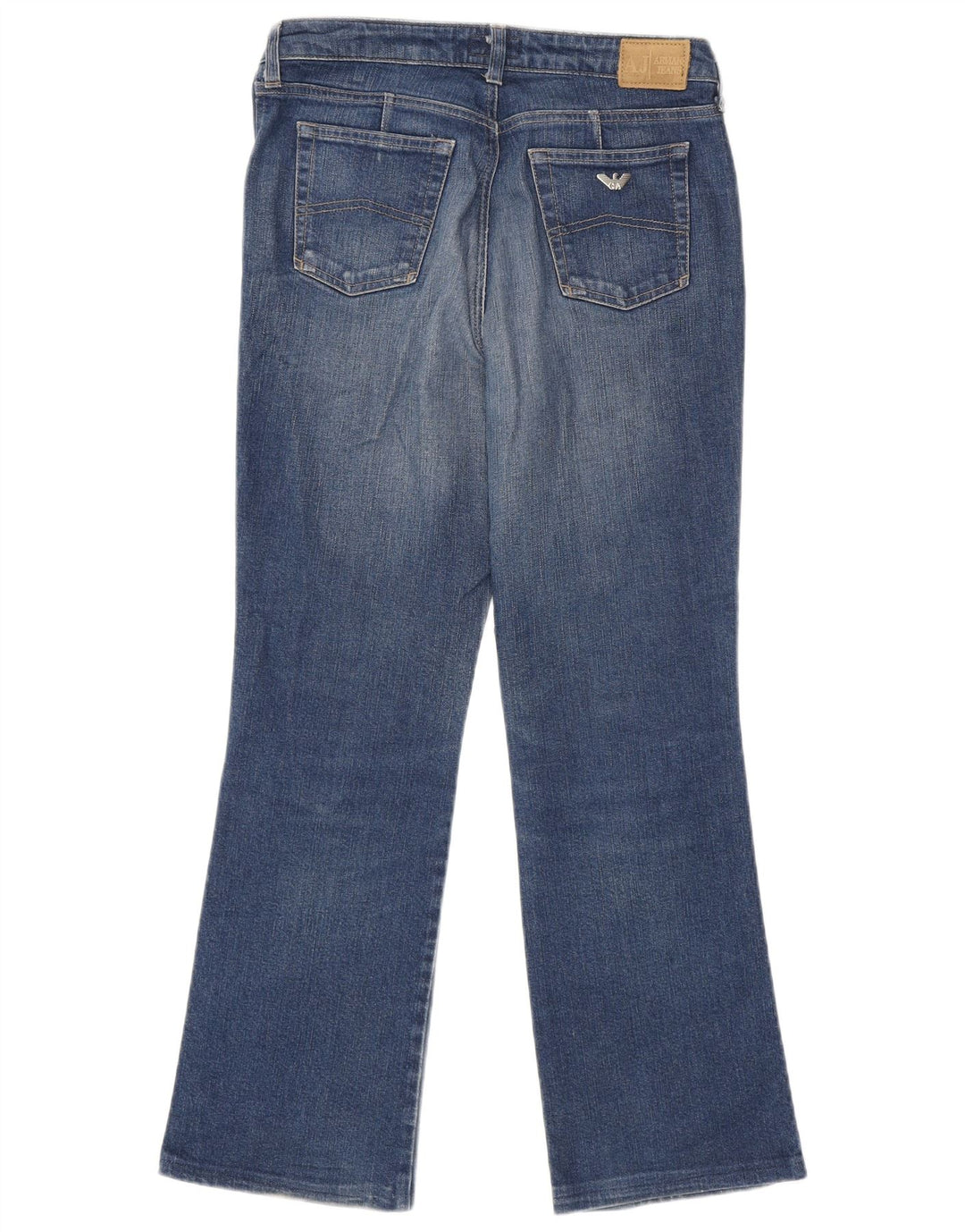 Damskie jeansy Bootcut Armani W30 L28 Niebieskie bawełniane