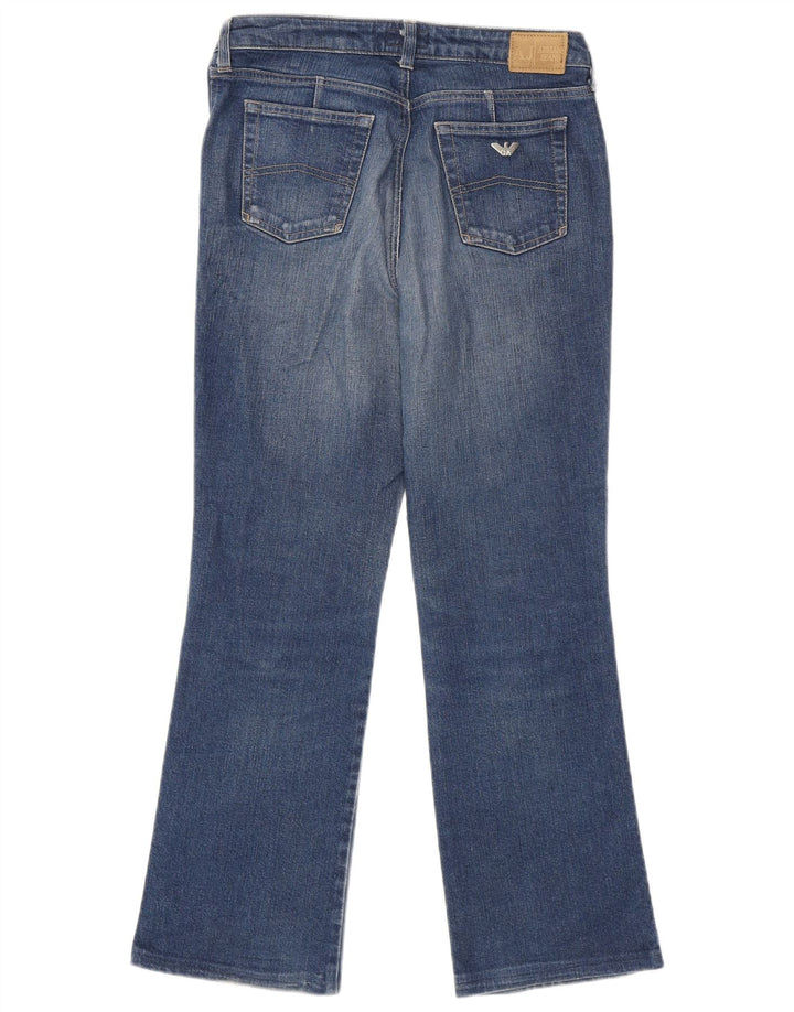 Damskie jeansy Bootcut Armani W30 L28 Niebieskie bawełniane