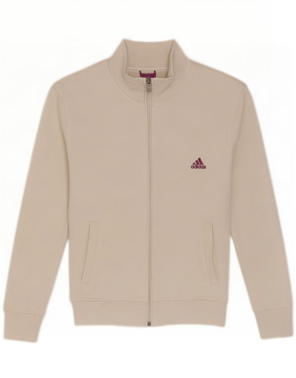 Damska bluza dresowa Adidas UK 14 średnia biała
