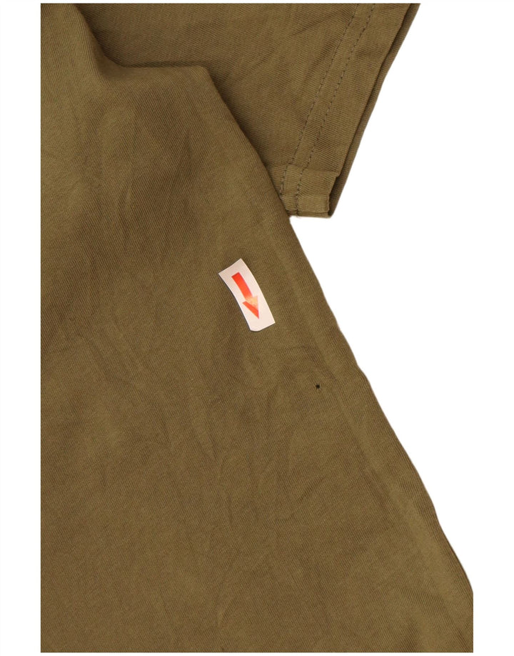 Męska koszulka z grafiką Carhartt, średnia, bawełniana khaki