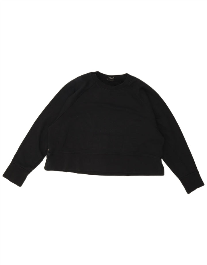 Damska bluza dresowa Nike Dri Fit Crop Oversize UK 16, duża czarna