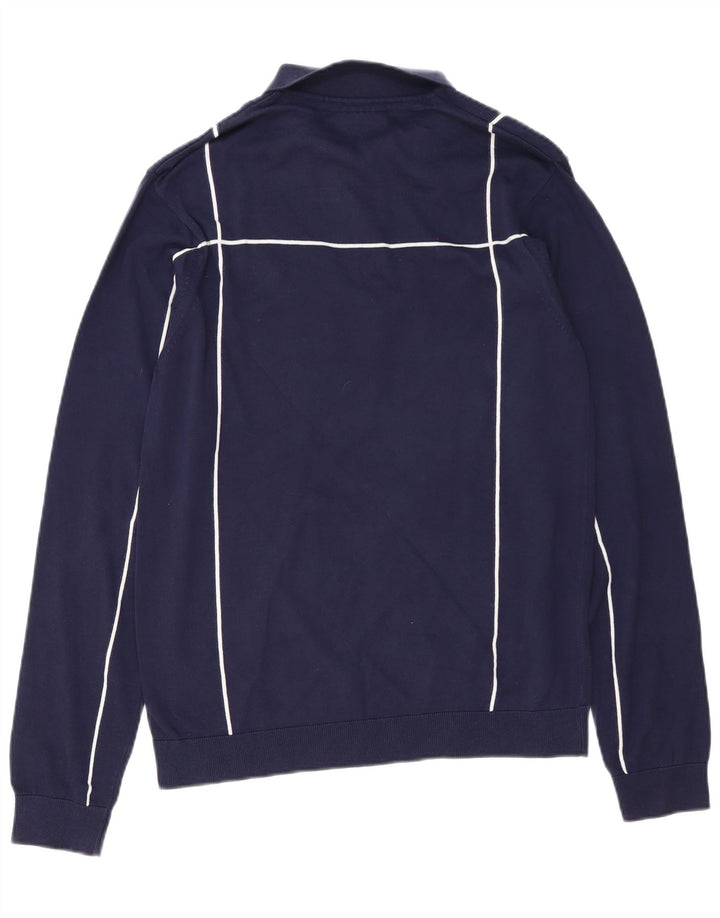 Męski sweter Fila Polo Neck Sweter Średni granatowy, bawełniany w paski