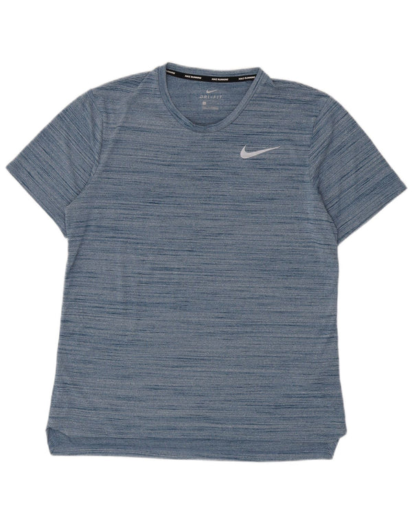 Męski T-shirt Nike Dri Fit, duży, niebieski, nakrapiany poliester