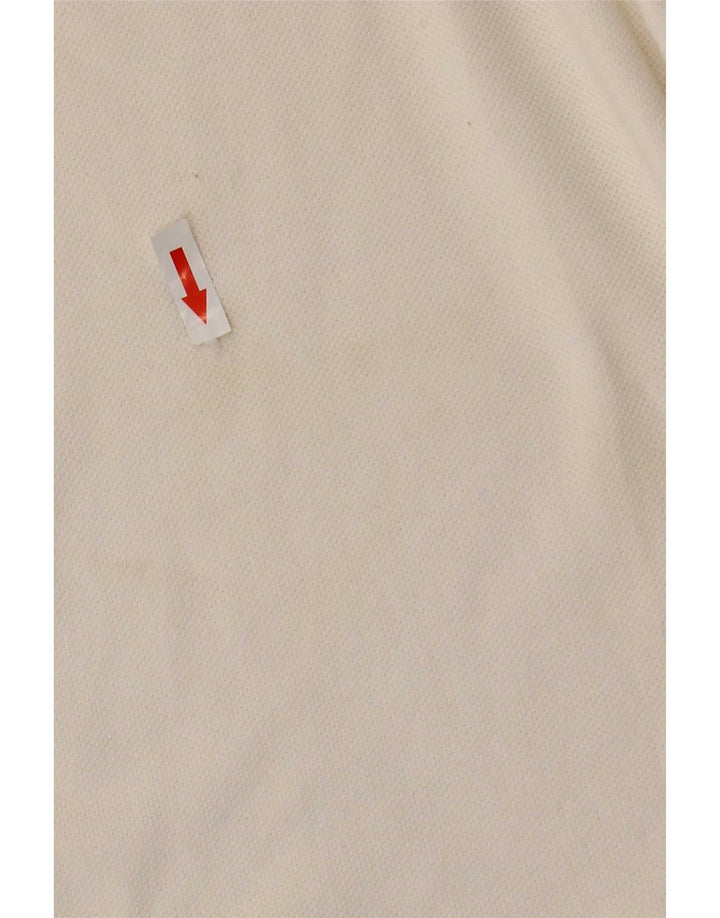 Męska koszulka polo Kappa XL, biała, bawełniana