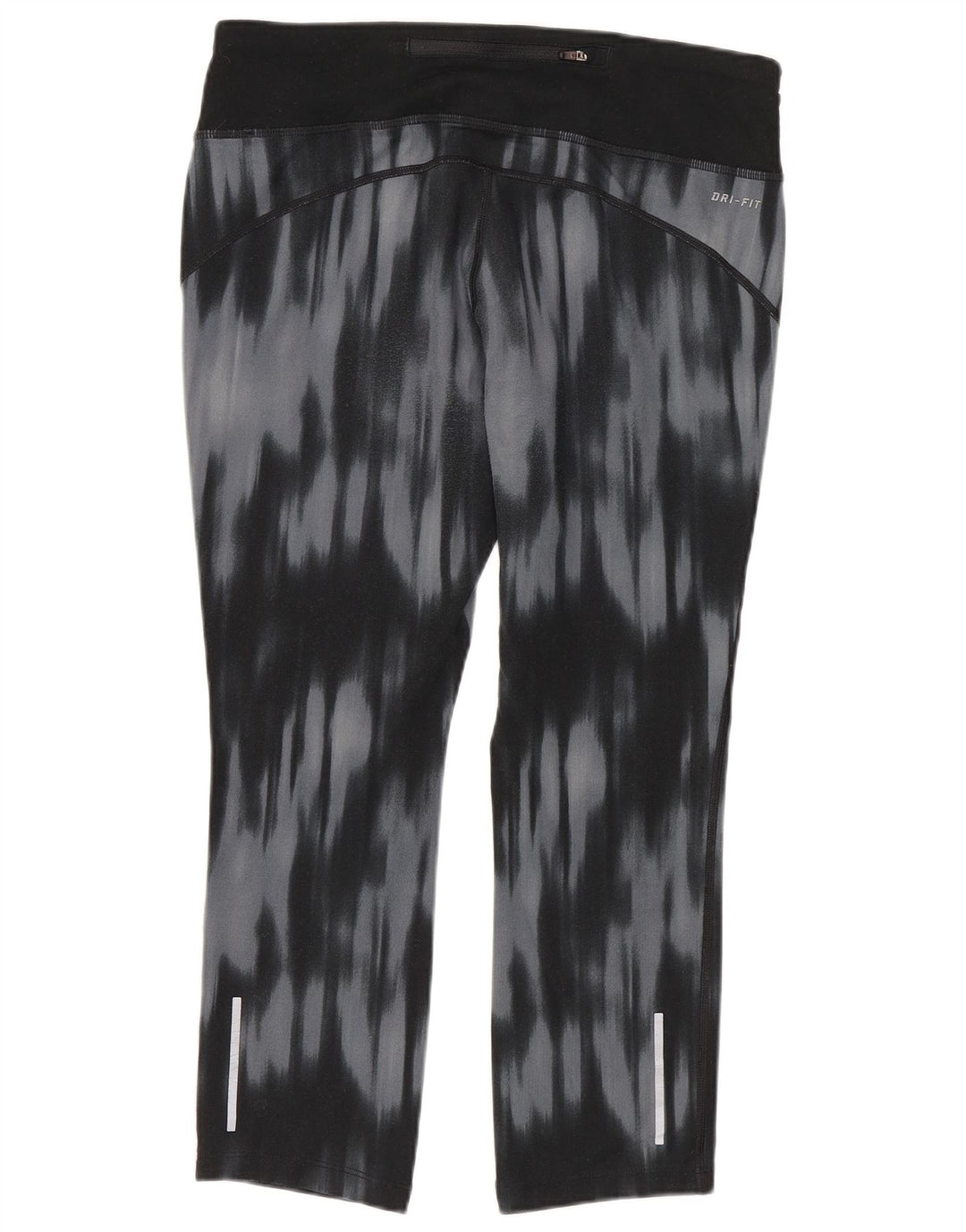 Damskie legginsy Nike Dri Fit Capri UK 12, średni niebieski, poliester Tie Dye