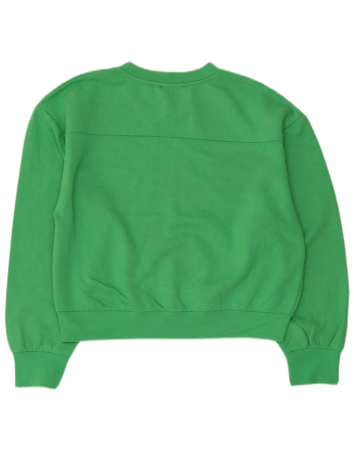 Damski sweter oversize Zara UK 10, mały, zielony, poliester