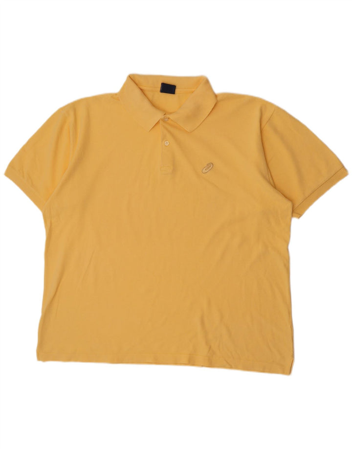 Męska koszulka polo Asics 2XL, żółta bawełna