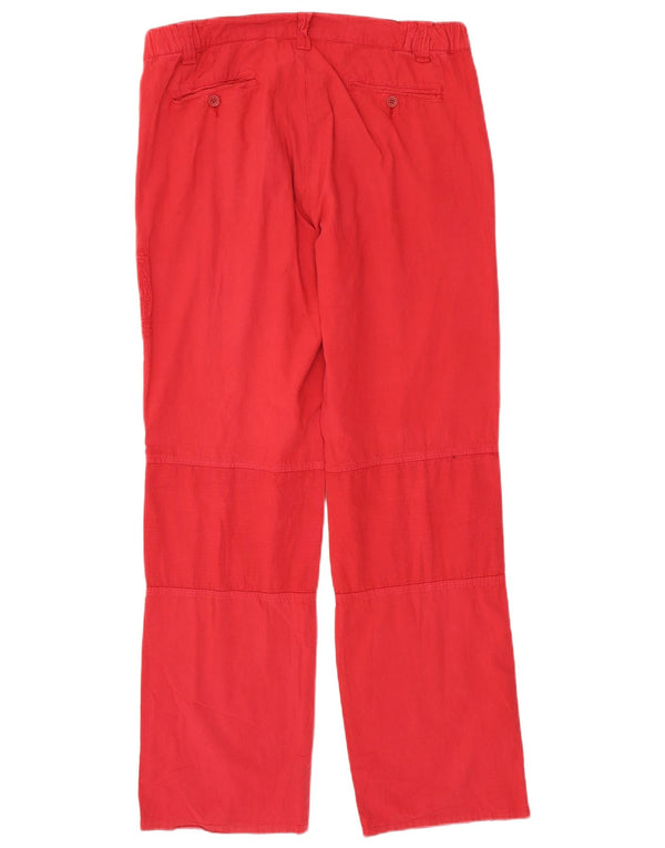 Męskie proste spodnie chino North Sails IT 52 XL W36 L33 Czerwone bawełniane