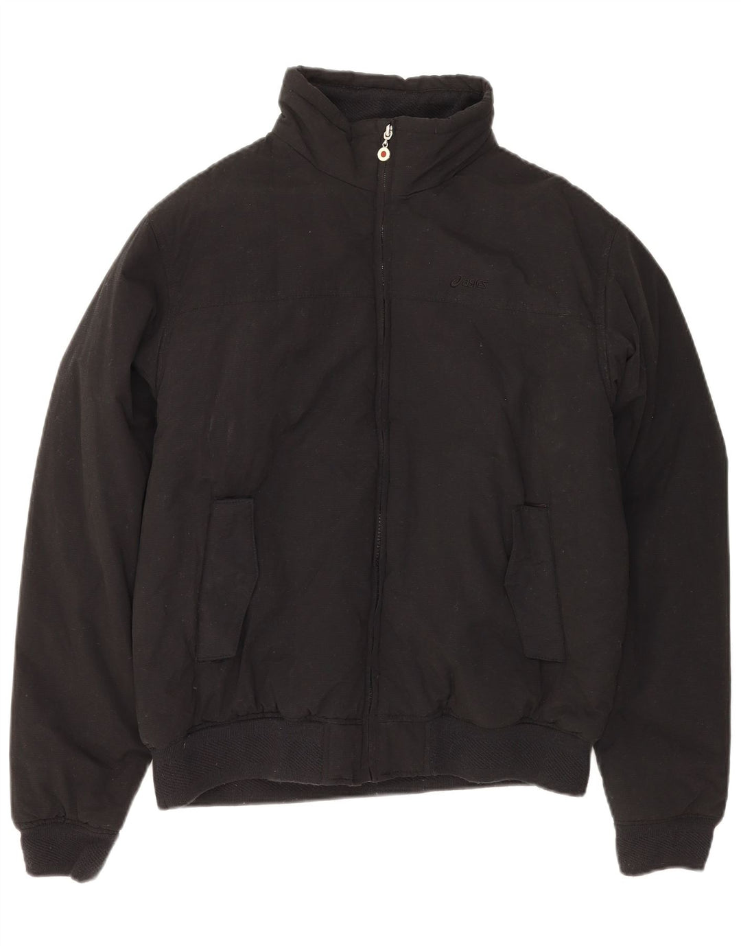 Męska kurtka wiatrówka ASICS UK 40, duża, czarna, bawełniana