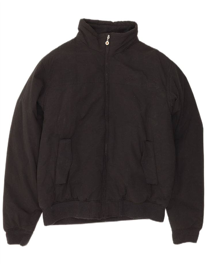 Męska kurtka wiatrówka ASICS UK 40, duża, czarna, bawełniana