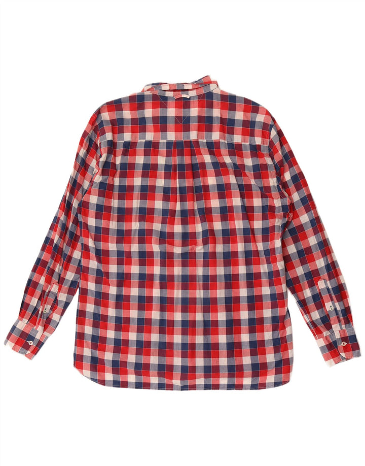 Koszula męska Tommy Hilfiger o dopasowanym kroju XL, czerwona, bawełniana w kratkę