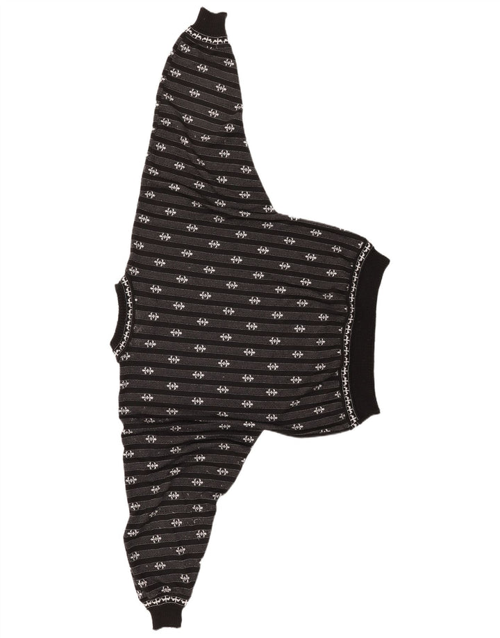 Damski sweter oversize C&A z okrągłym dekoltem UK 14, średnie czarne paski