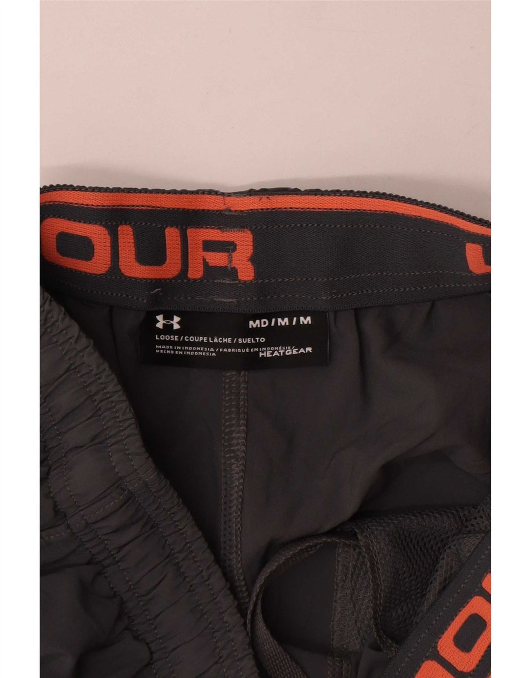 Męskie spodenki sportowe Under Armour Heat Gear Graphic, średnioszare