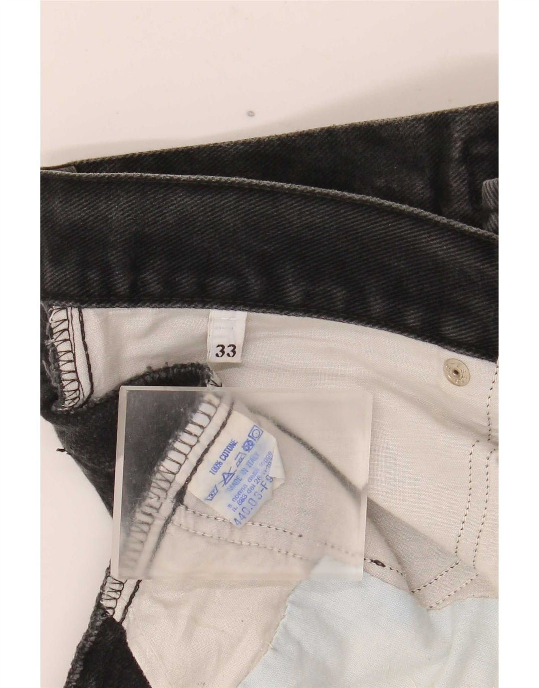 Męskie proste dżinsy Levi's W33 L34 Czarna bawełna