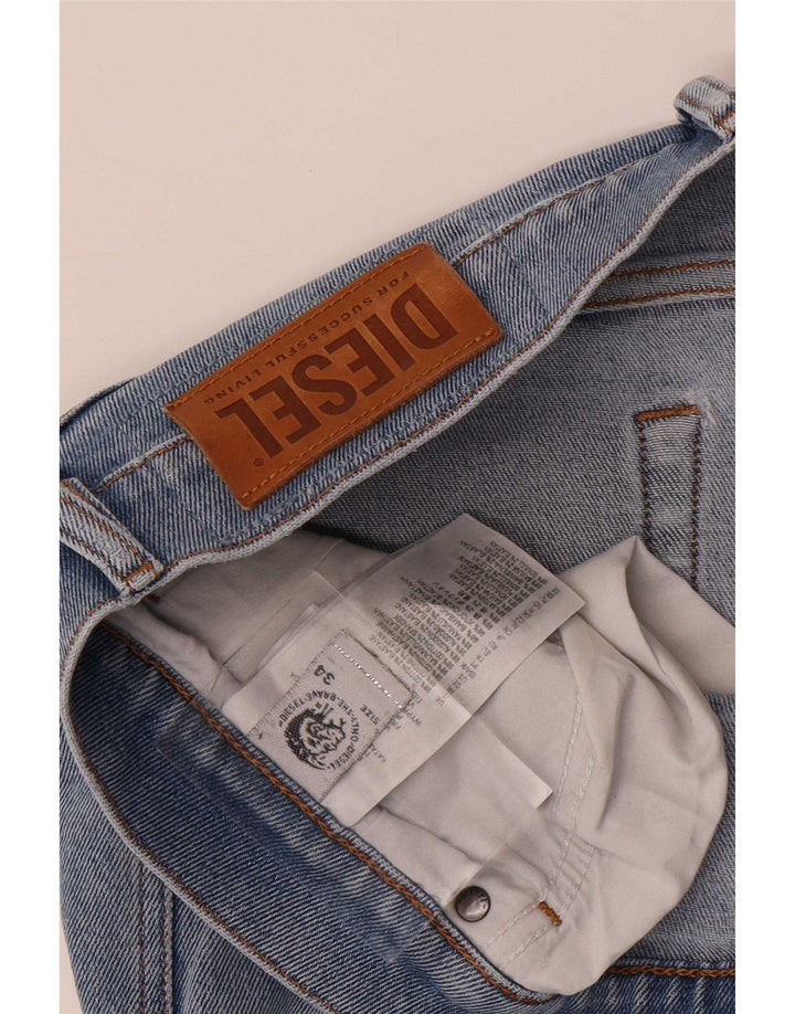 Męskie jeansy Diesel Slim W34 L34 Niebieskie bawełniane