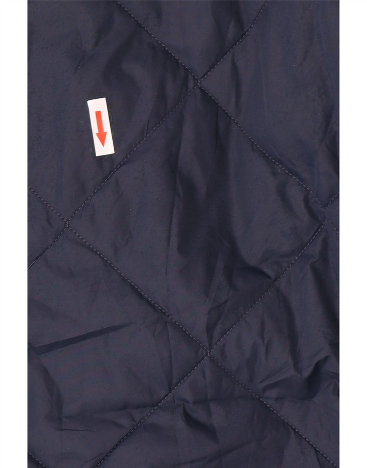 Marks & Spencer Męska pikowana kurtka UK 38, średni granatowy poliester