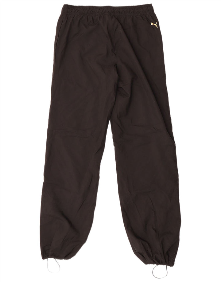 Damskie spodnie dresowe Puma Joggers UK 10, małe, czarne, poliestrowe