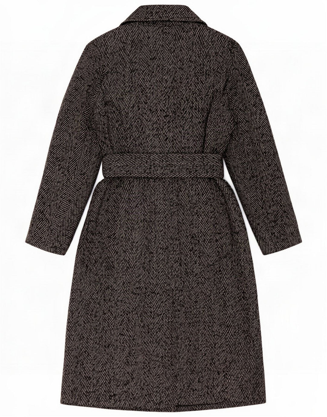 Dwurzędowy płaszcz damski Marks & Spencer UK 8 Small Grey Flecked