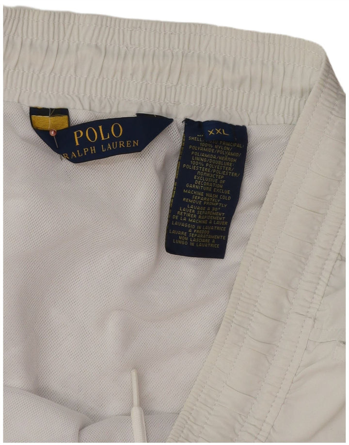 Męskie spodenki kąpielowe Polo Ralph Lauren 2XL, biały poliester